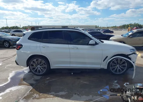 2022 BMW X3 Sdrive30I z USA, uszkodzony, nr VIN 5UX43DP09N9K81688